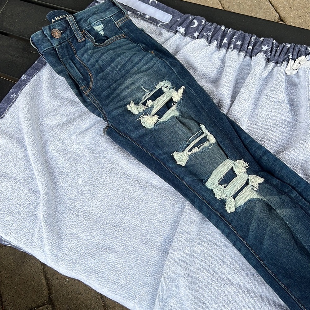 American Eagle size 00 long denim jeans